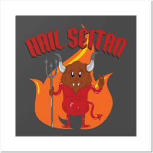 Hail Seitan Small Posters and Art